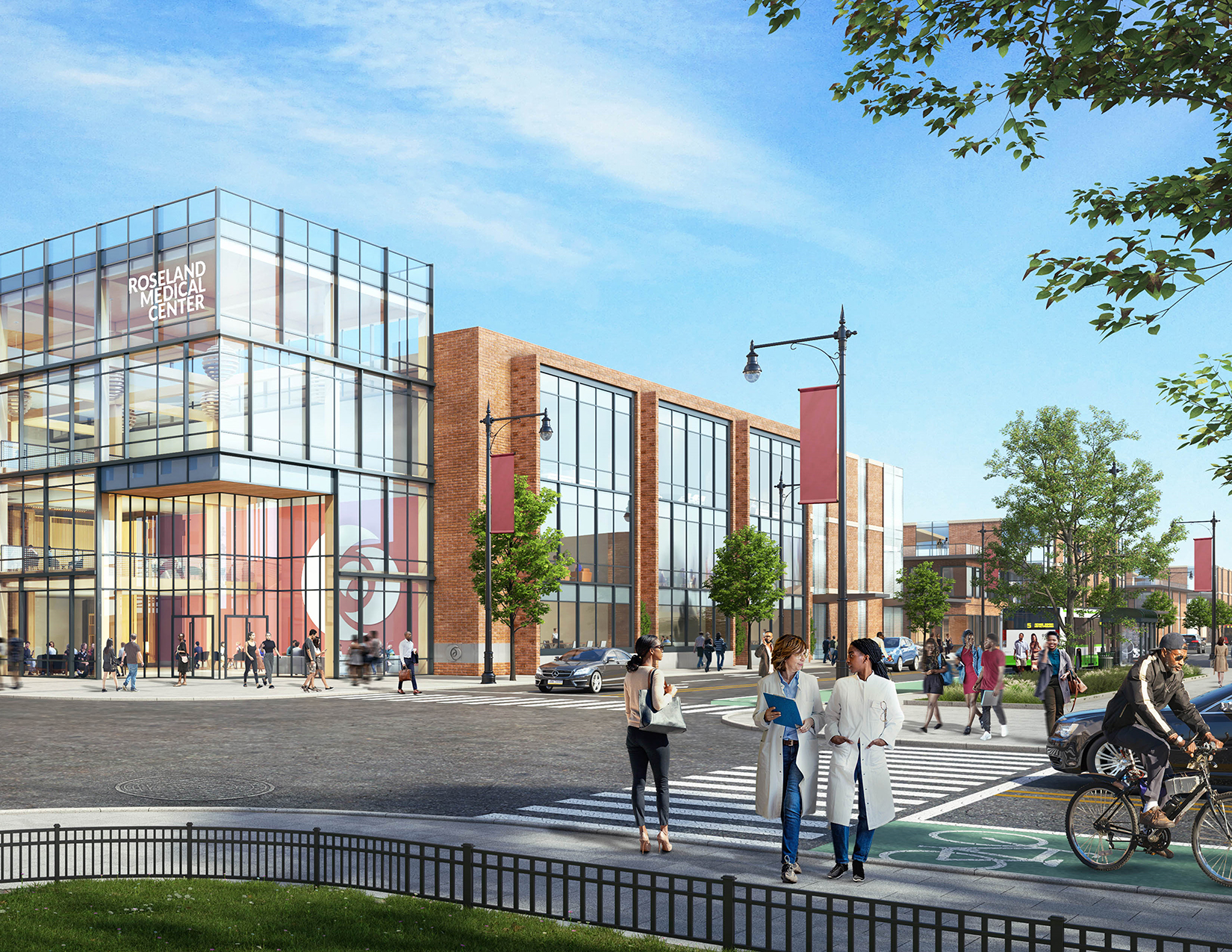 1-roseland community medical district master plan-medical center view